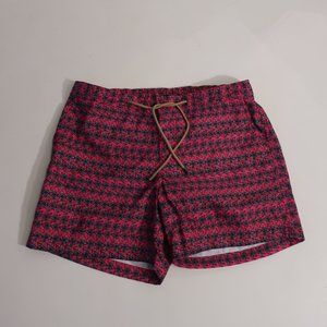 Mens Thorson Magenta Pink, Blue Design Swim Trunks 36 *